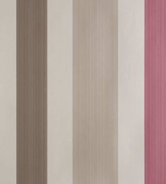 Chromatic Stripe Wallpaper - Dead Salmon - 4204 - Farrow & Ball