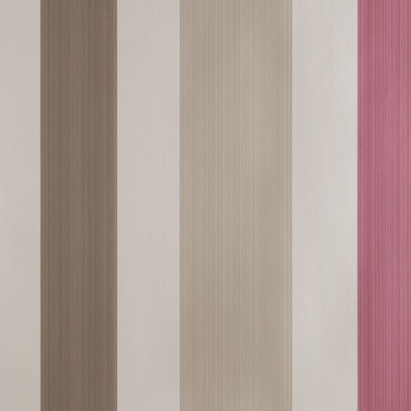 Chromatic Stripe Wallpaper - Dead Salmon - 4204 - Farrow & Ball