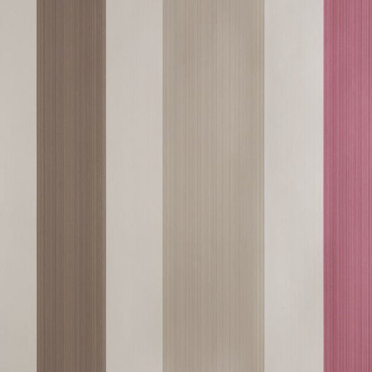 Chromatic Stripe Wallpaper - Dead Salmon - 4204 - Farrow & Ball
