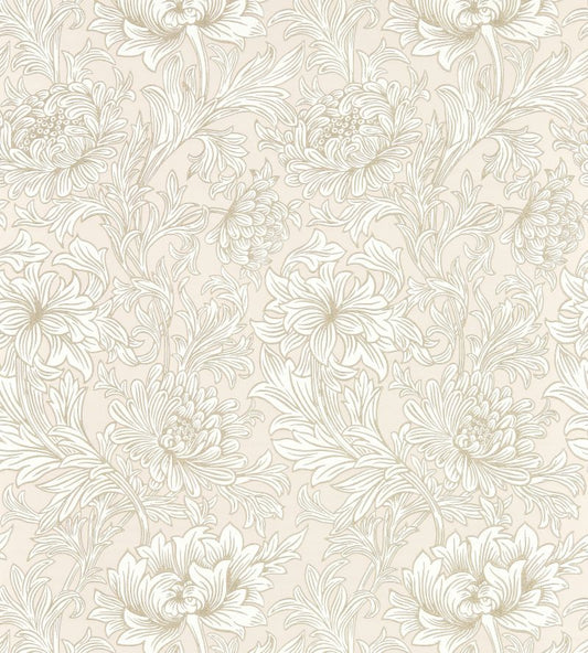 Chrysanthemum Toile Wallpaper - Cochineal Pink - 217070 - Morris & Co
