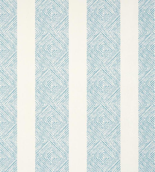 Clipperton Stripe Wallpaper - Blue on Natural - AT15129 - Anna French