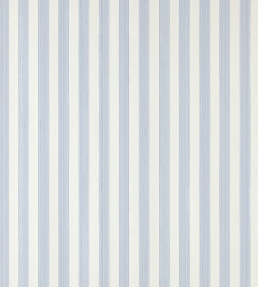 Closet Stripe Wallpaper - Lulworth Blue - 360 - Farrow & Ball