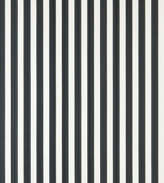 Closet Stripe Wallpaper - Off-Black - 351 - Farrow & Ball