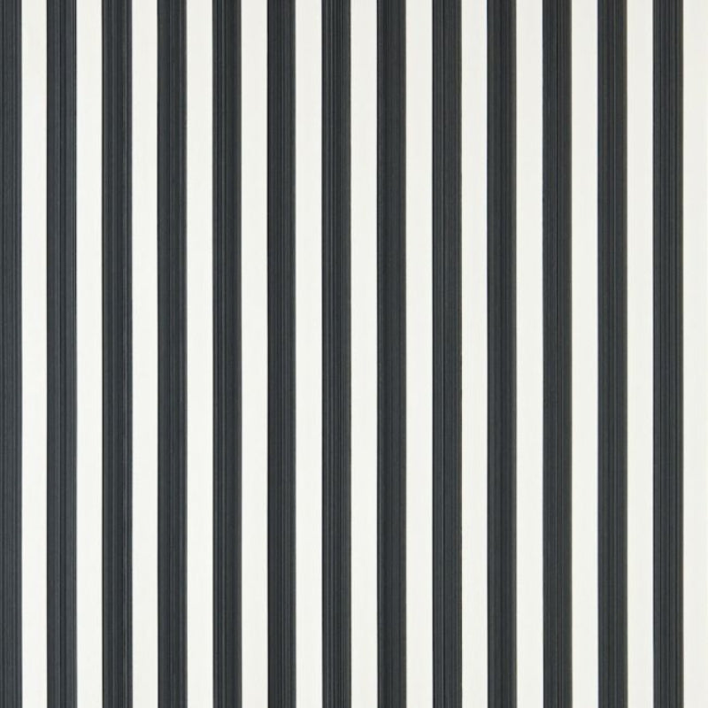 Closet Stripe Wallpaper - Off-Black - 351 - Farrow & Ball