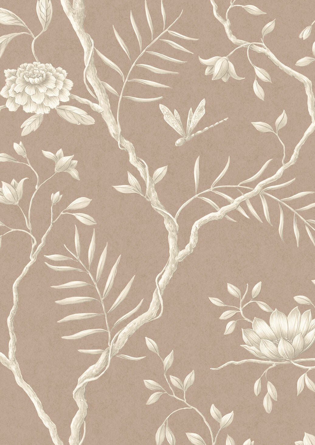 Jasper Peony Wallpaper - Cocoa Rose