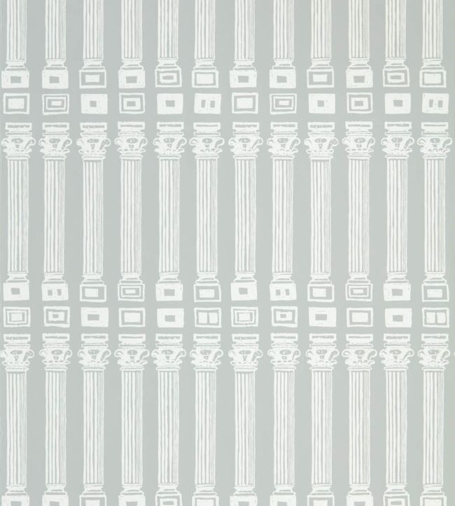 Columns Wallpaper - Empire Grey/Architects White - ZPLW312968 - Zoffany