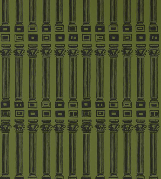 Columns Wallpaper - Olive/Bone Black - ZPLW312970 - Zoffany