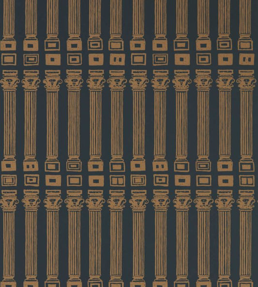 Columns Wallpaper - Vine Black/Antique Gold - ZPLW312969 - Zoffany