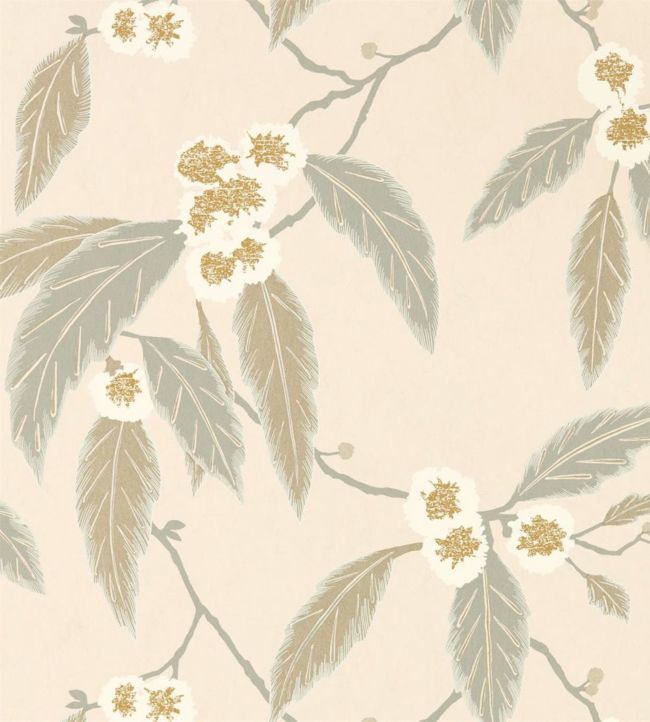 Coppice Wallpaper - Powder / Truffle / Gilver - HSAW112135 - Harlequin