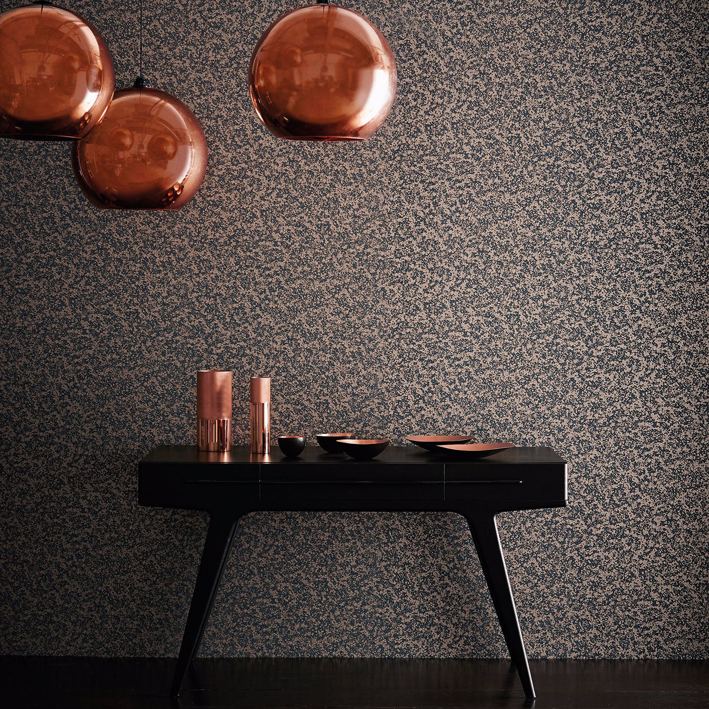 Coral Wallpaper - Midnight - EREE110762 - Harlequin