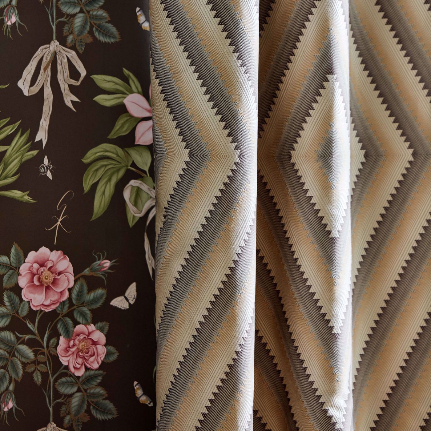 Dazzle Jute Fabric - Sand - Sanderson