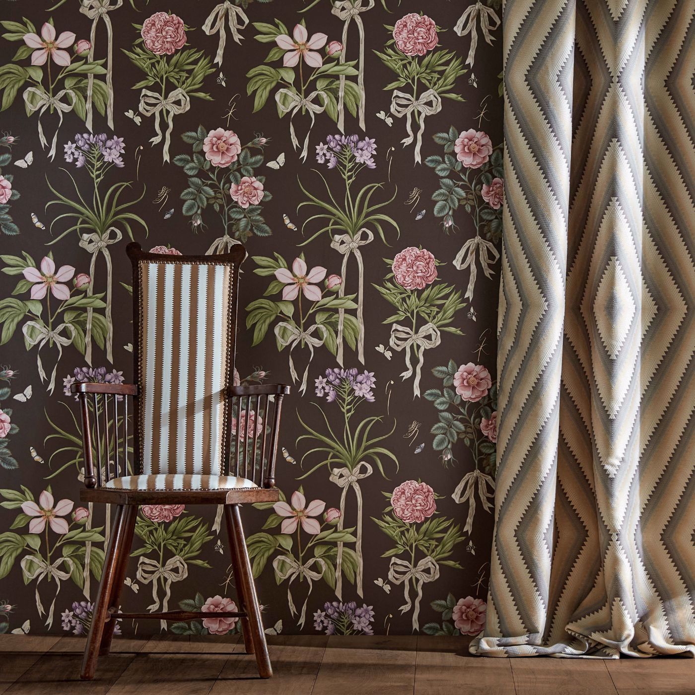 Regency Aperigon Nut/Alabaster Fabric - Sand - Sanderson