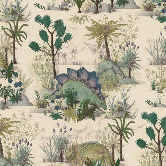 DINOSAURIA Wallpaper - Ecru - House of Hackney