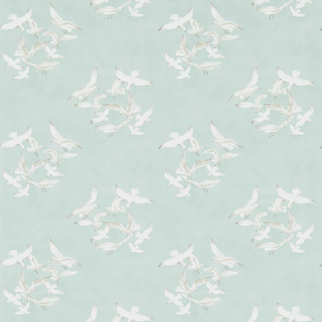 Seagulls Wallpaper - Teal