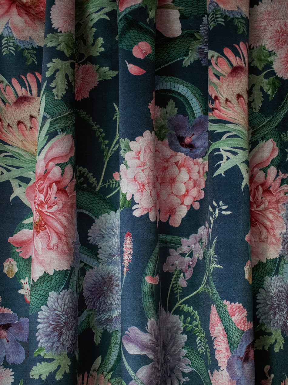 Forbidden Bloom Recycled Velvet Fabric