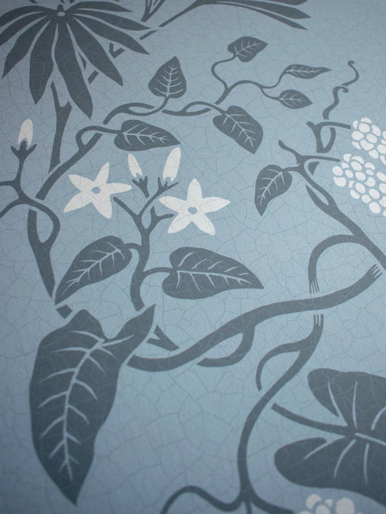 Botanize 'Lily Blue' Room Wallpaper