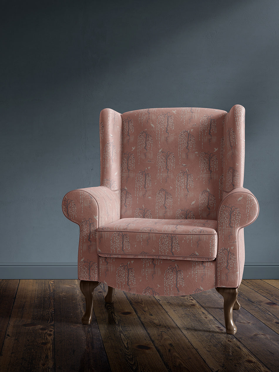 Kyoto Blossom Recycled Velvet Fabric