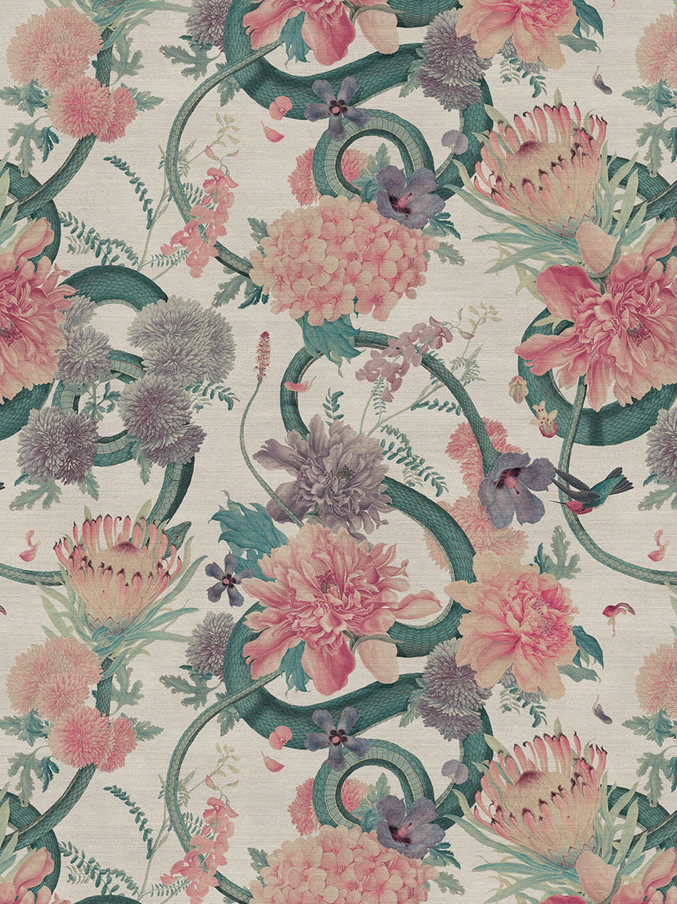 Forbidden Bloom Recycled Velvet Fabric