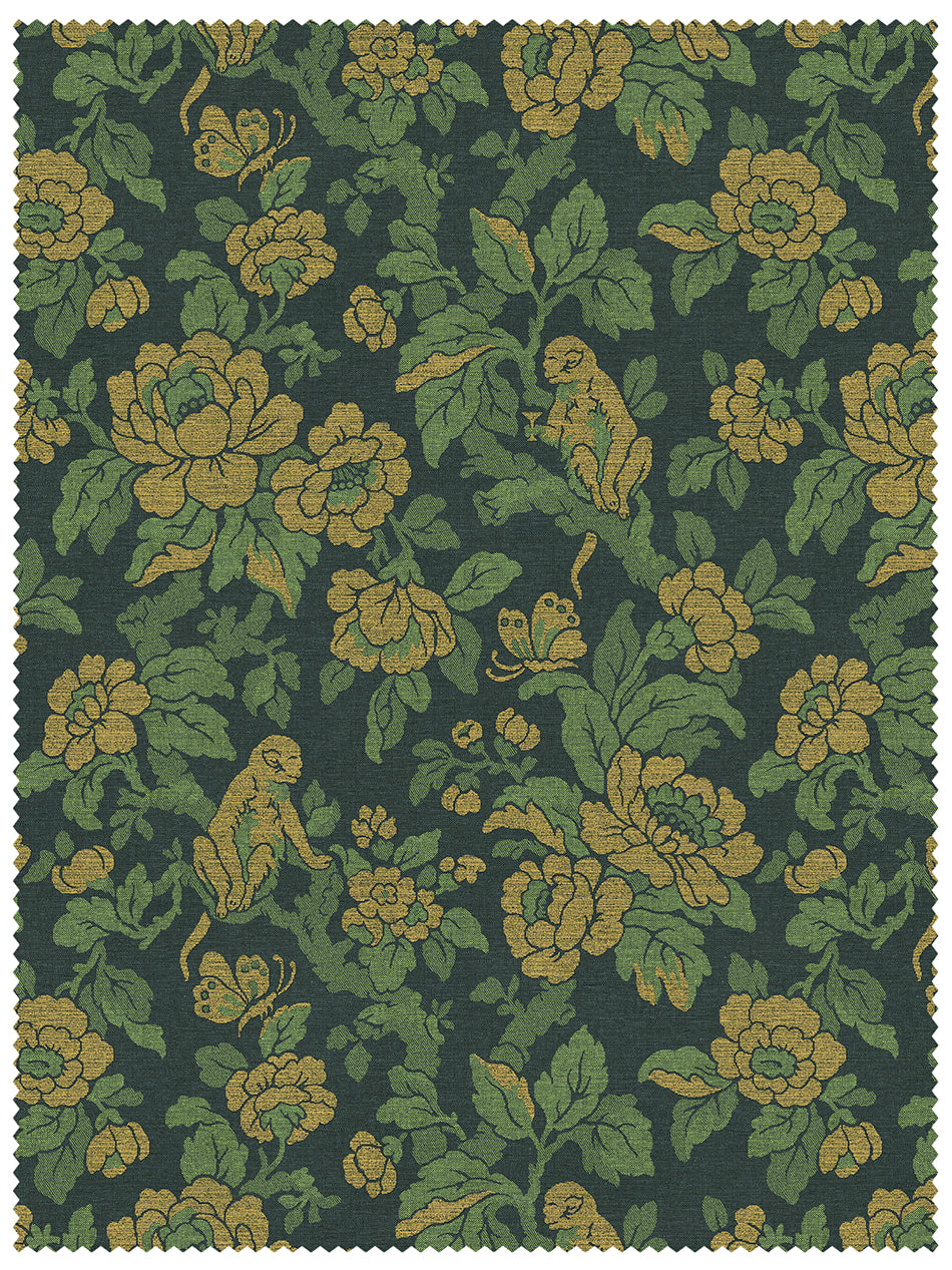 Drunken Monkey Recycled Velvet Fabric