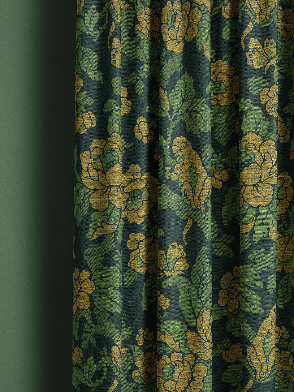 Drunken Monkey Recycled Velvet Fabric