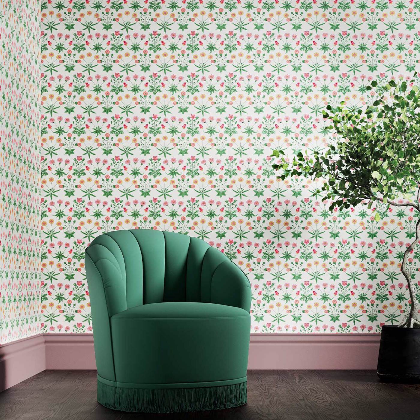 Daisy Wallpaper - Strawberry Fields - 510005 - Morris & Co
