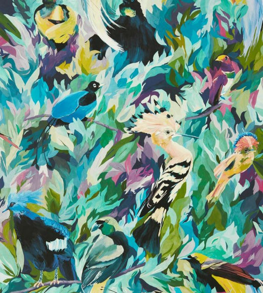 Dance Of Adornment Wallpaper - Wilderness/ Nectar/ Pomegranate - HTEW112763 - Harlequin