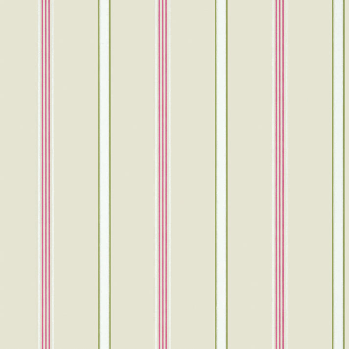 Dawson Stripe Wallpaper - Pink and Green - AT6141 - Anna French