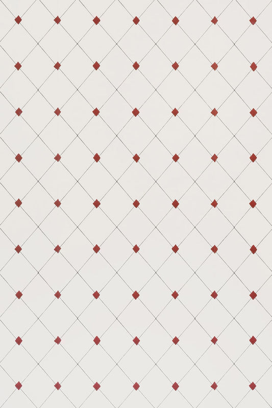 Diamond Trellis Wallpaper - Red - BG2800202 - Barneby Gates