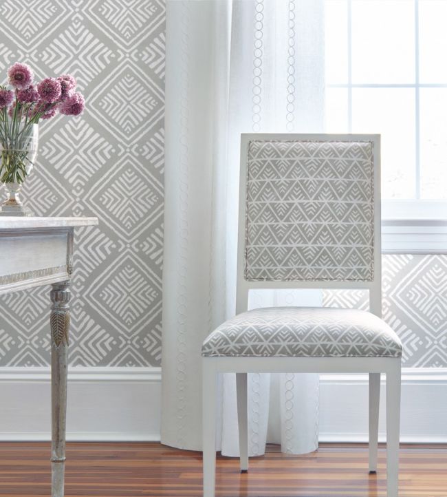 Donavin Diamond Wallpaper - Grey - AT78771 - Anna French