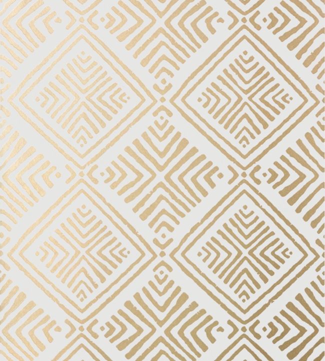 Donavin Diamond Wallpaper - Metallic Gold - AT78773 - Anna French