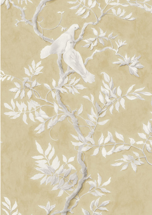 Doves Wallpaper - Fawn