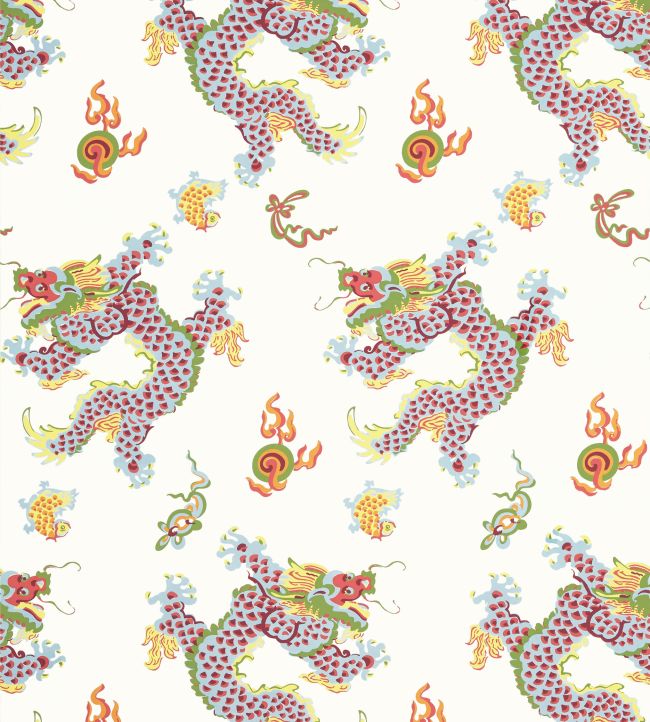 Dragon Dance Wallpaper - Multi - AT23179 - Anna French