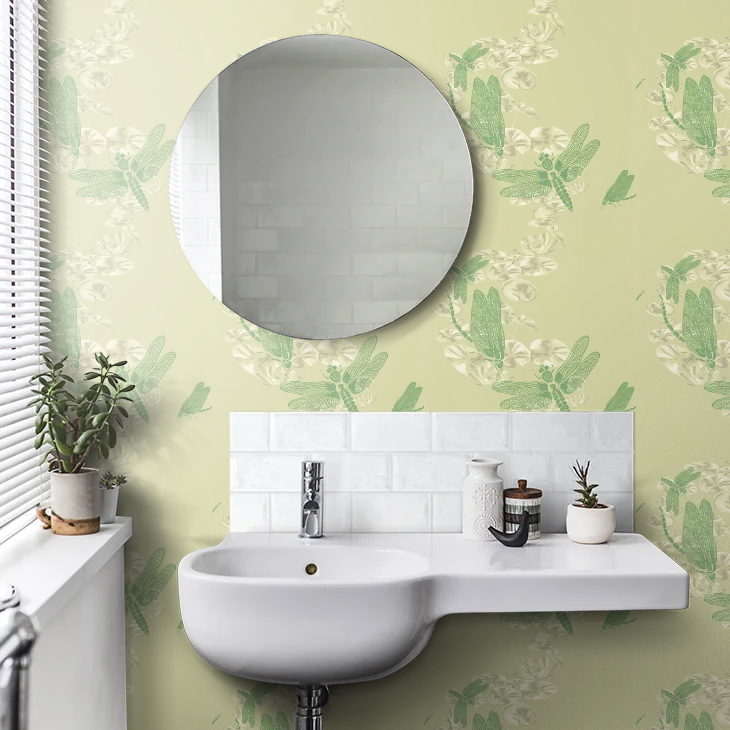 Dragonfly Wallpaper - Apple Green - BG0600-202 - Barneby Gates