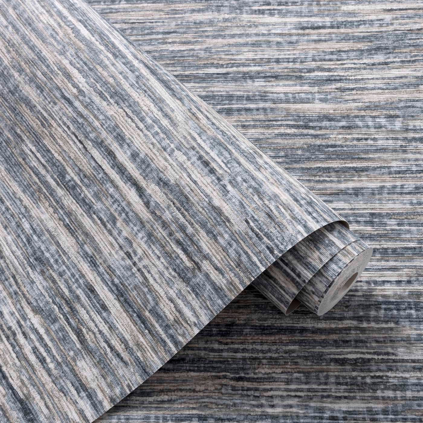 Dritto Wallpaper - Charcoal/Linen - Clarke & Clarke