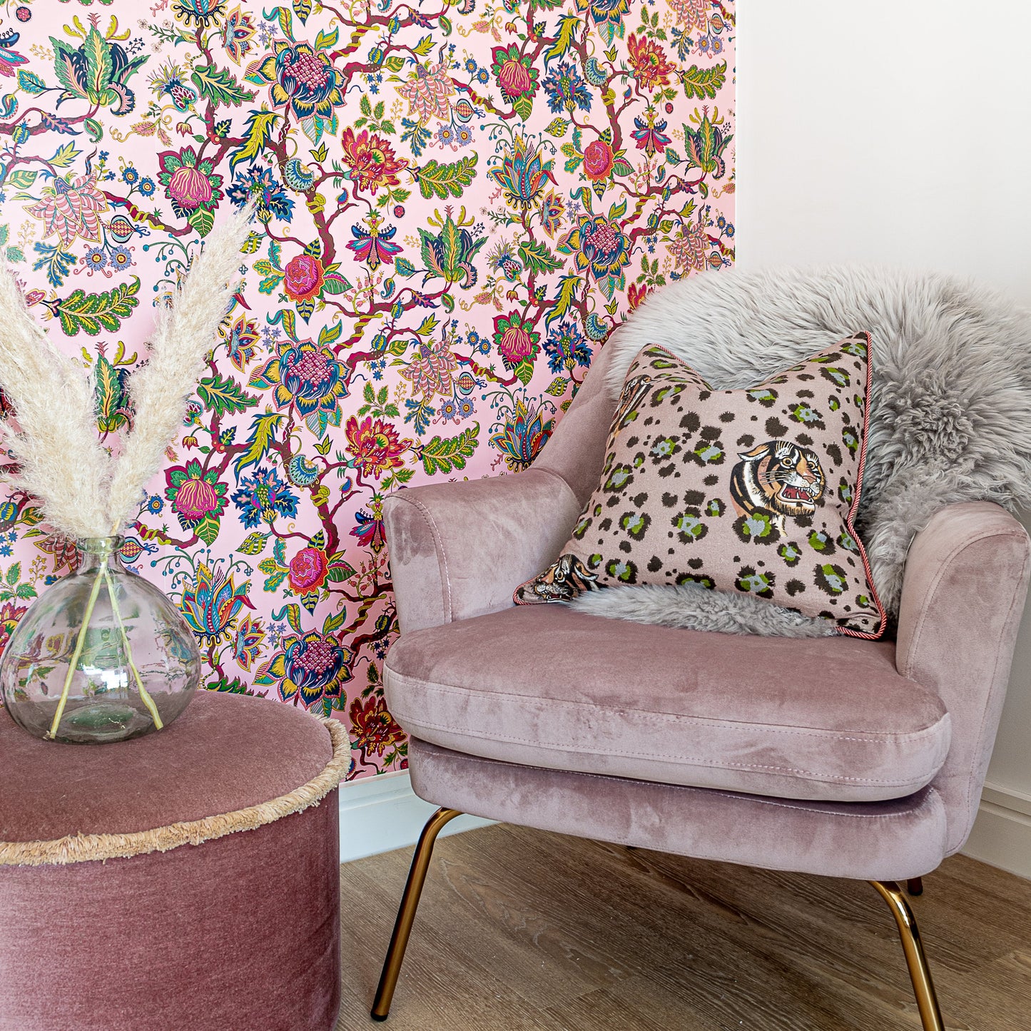 Eden Fabric - Pink - Wear The Walls