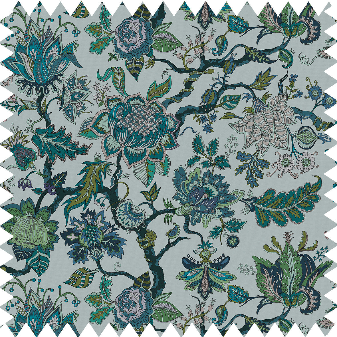 Eden Fabric - Blue - Wear The Walls