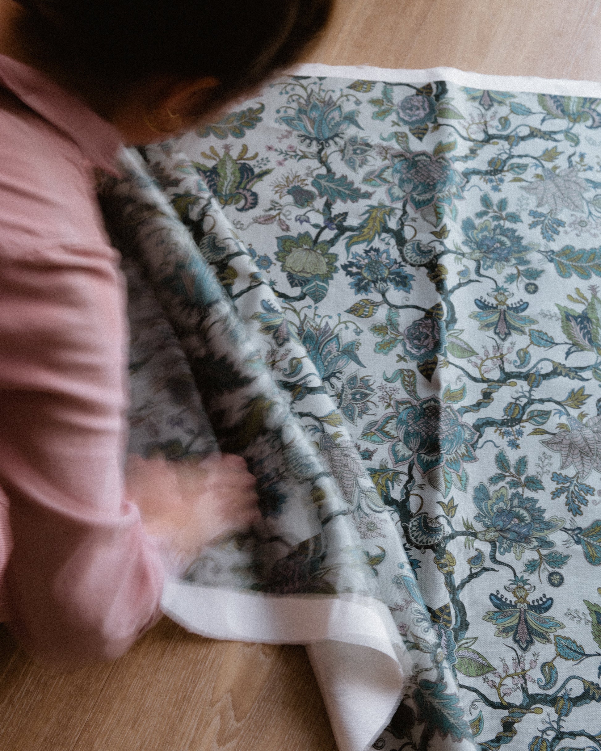Eden Fabric - Blue - Wear The Walls