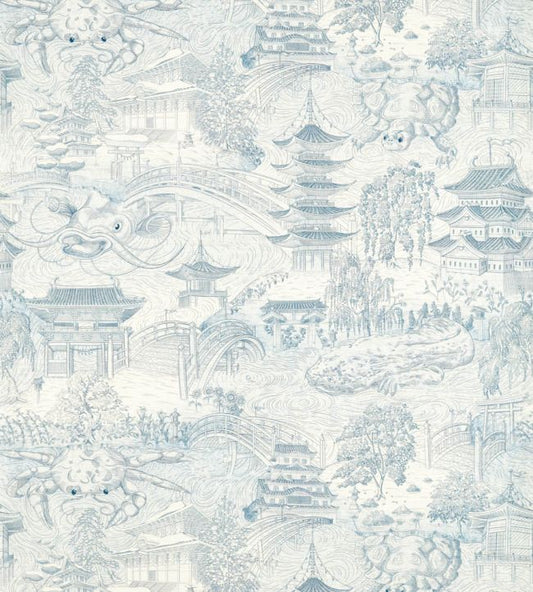 Eastern Palace Wallpaper - Indigo - ZHIW312987 - Zoffany