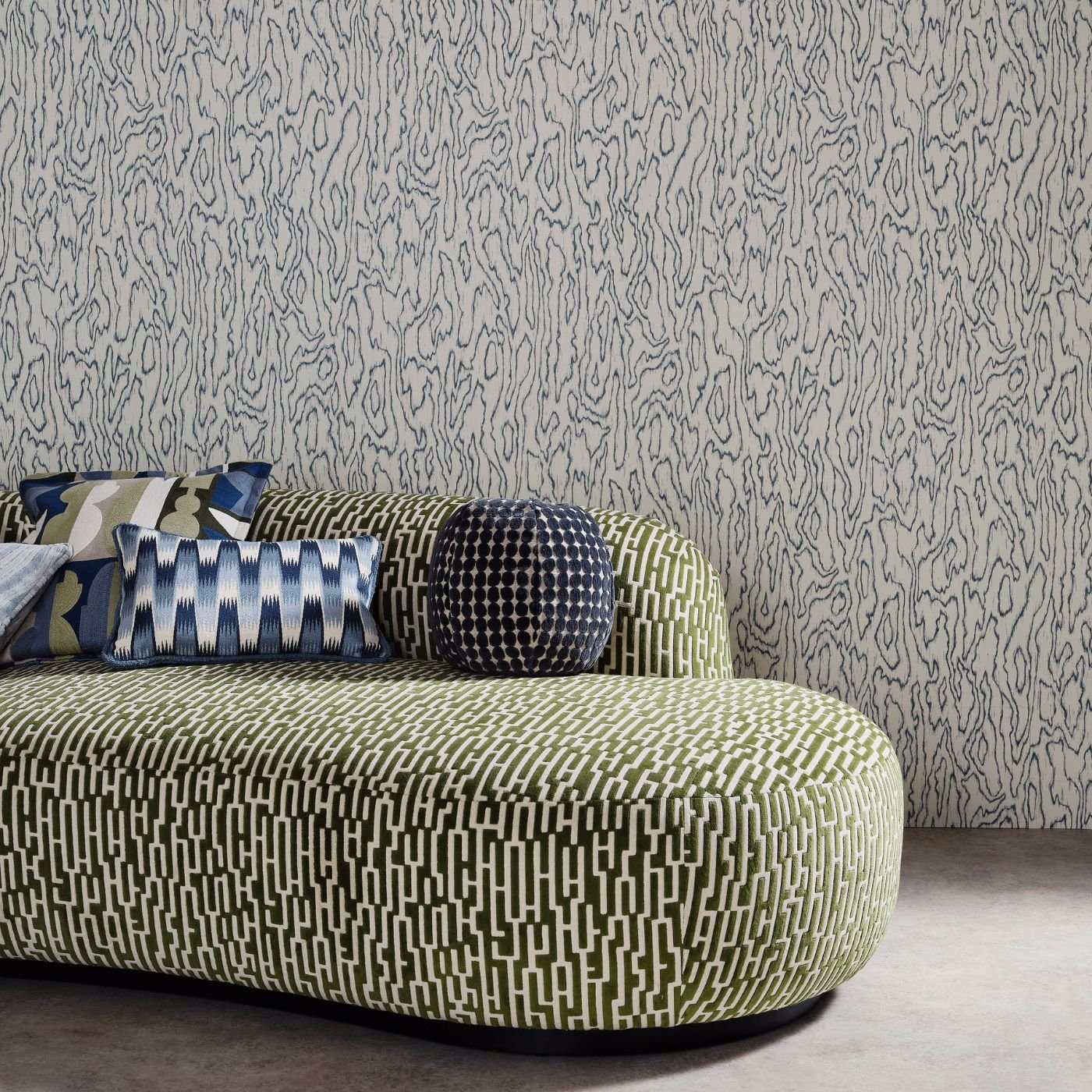 Edenfield Wallpaper - Atlantic - HHHW113174 - Harlequin