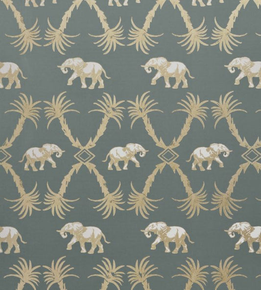 Elephant Palm Wallpaper - Gunmetal / Gold - BG2100201 - Barneby Gates