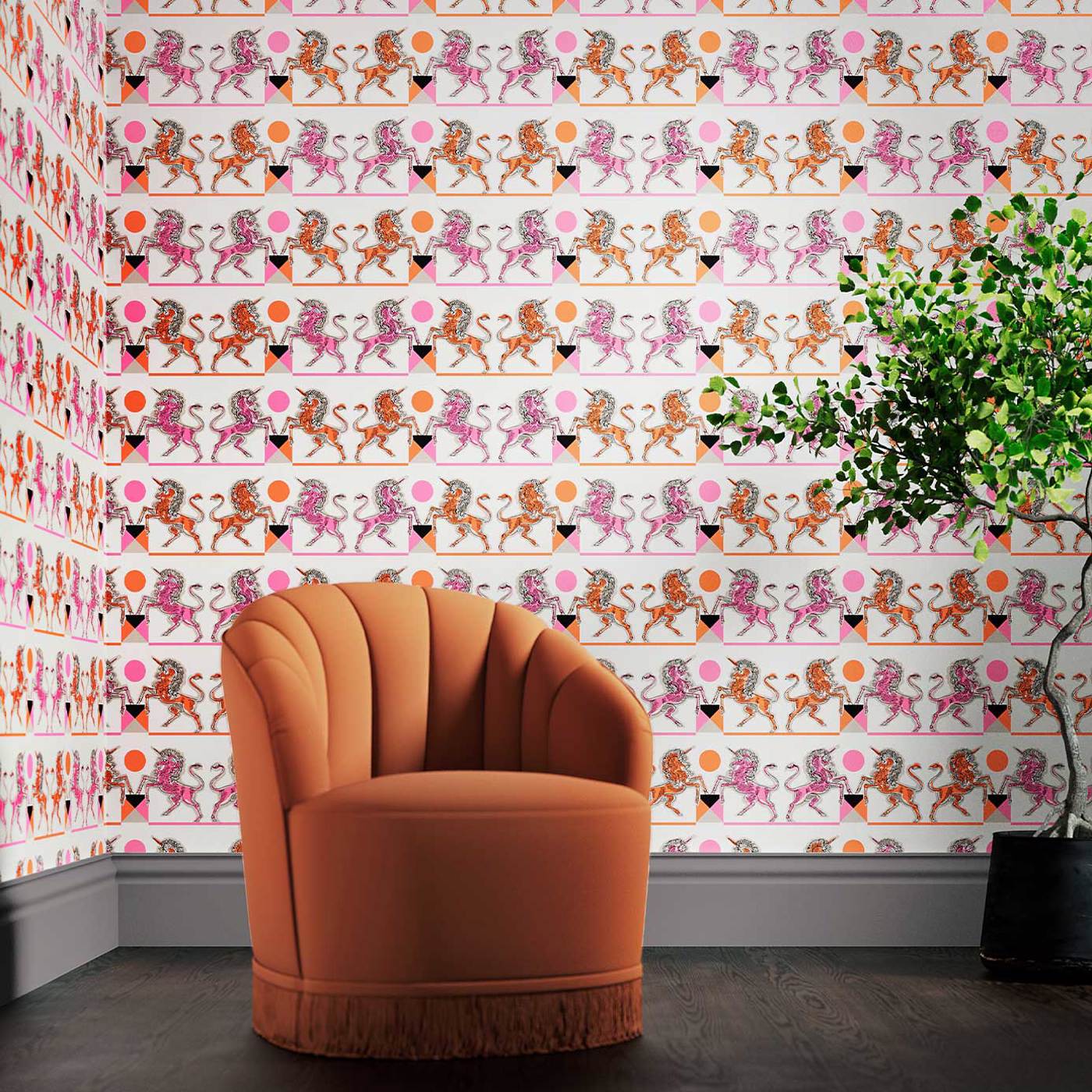 Elixir of Life Wallpaper - Sherbet - 510002 - Morris & Co