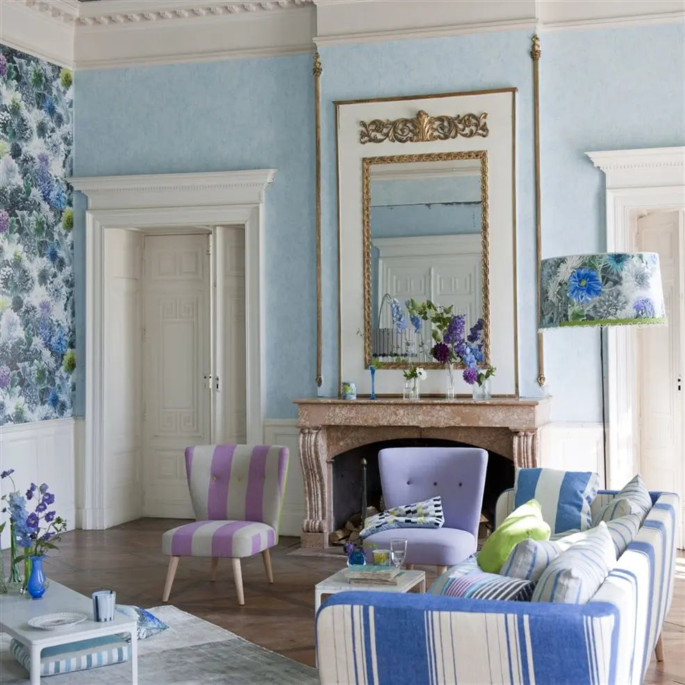 Ellora Wallpaper - Teal - P559/11 - Designers Guild