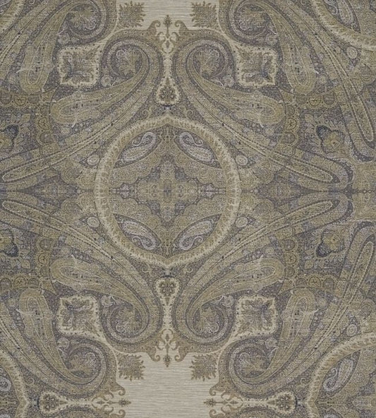 Elswick Paisley Wallpaper - Blue Umber - ZKEM312645 - Zoffany