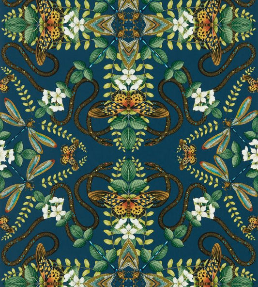 Emerald Forest Wallpaper - Midnight - Clarke & Clarke