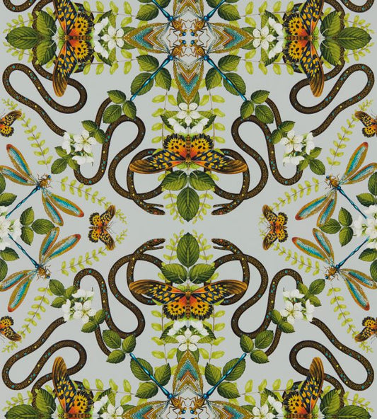 Emerald Forest Wallpaper - Smoke - Clarke & Clarke