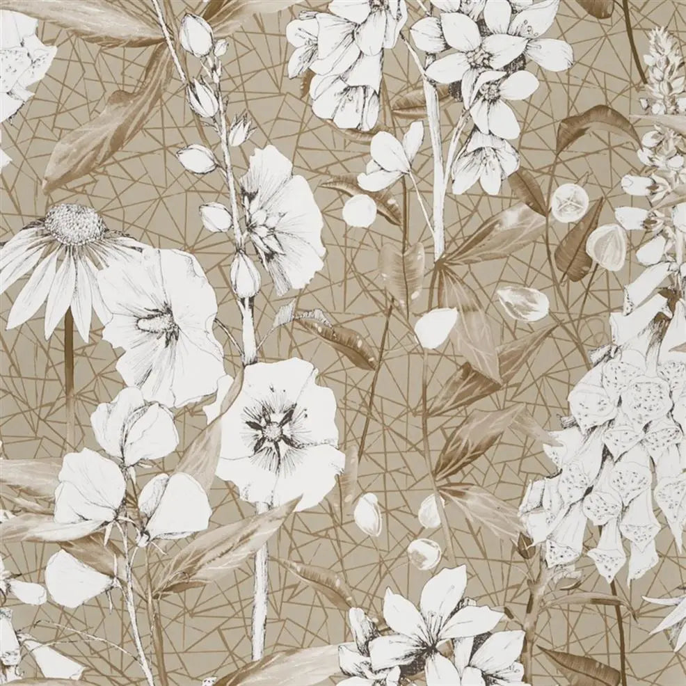 Emilie Wallpaper - Gold - PDG1050/05 - Designers Guild