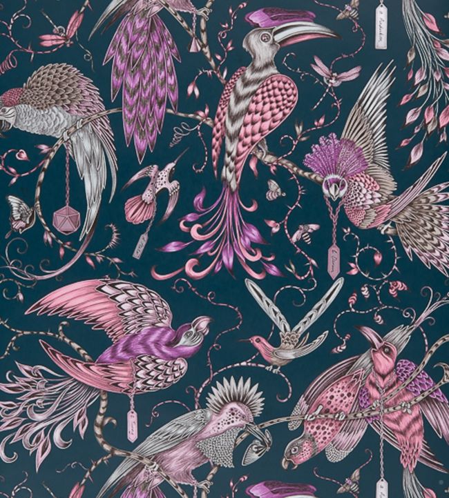 Emma J Shipley Audubon Wallpaper - Purple