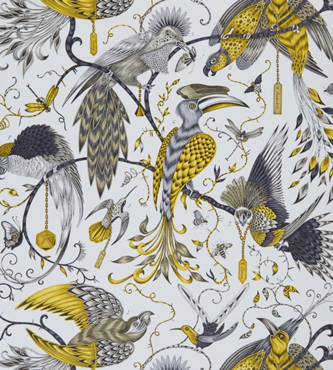 Emma J Shipley Audubon Wallpaper - Yellow