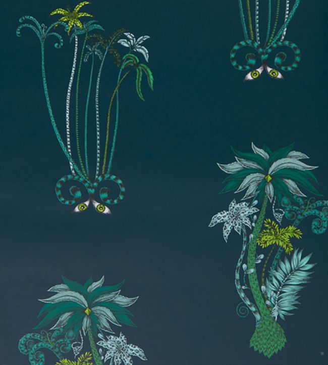 Emma J Shipley Jungle Palms Wallpaper - Green