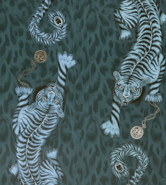 Emma J Shipley Tigris Wallpaper - Green